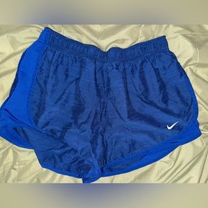 Blue Nike shorts